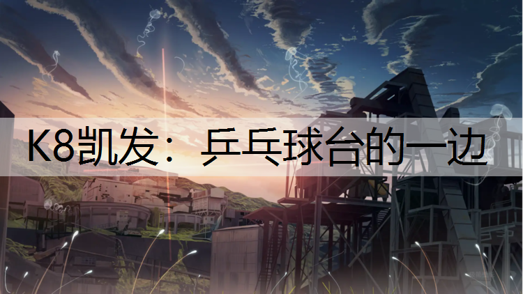 乒乓球台的一边